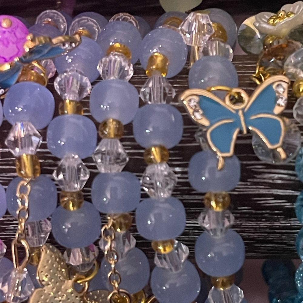 Charm Glass Beaded Bracelets Stackable Bracelets - Picture 13 of 17